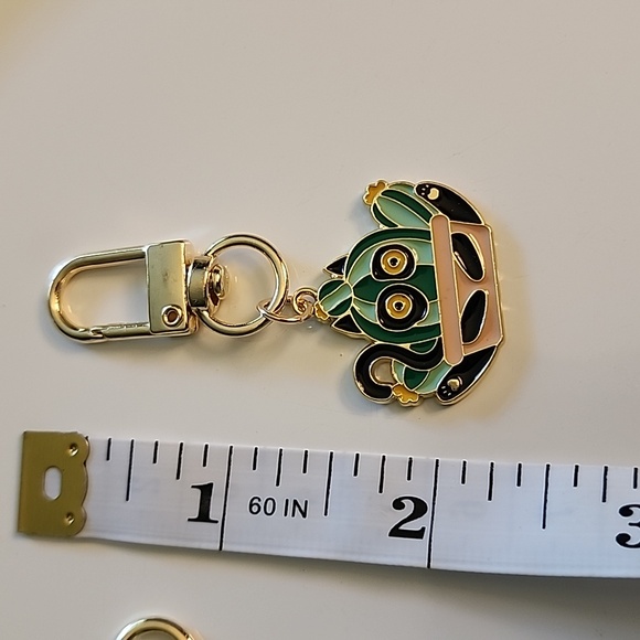 Mischievous CAT ZIPPER Pull purse charm Charm bracelet Lobster claw clip - Picture 3 of 4